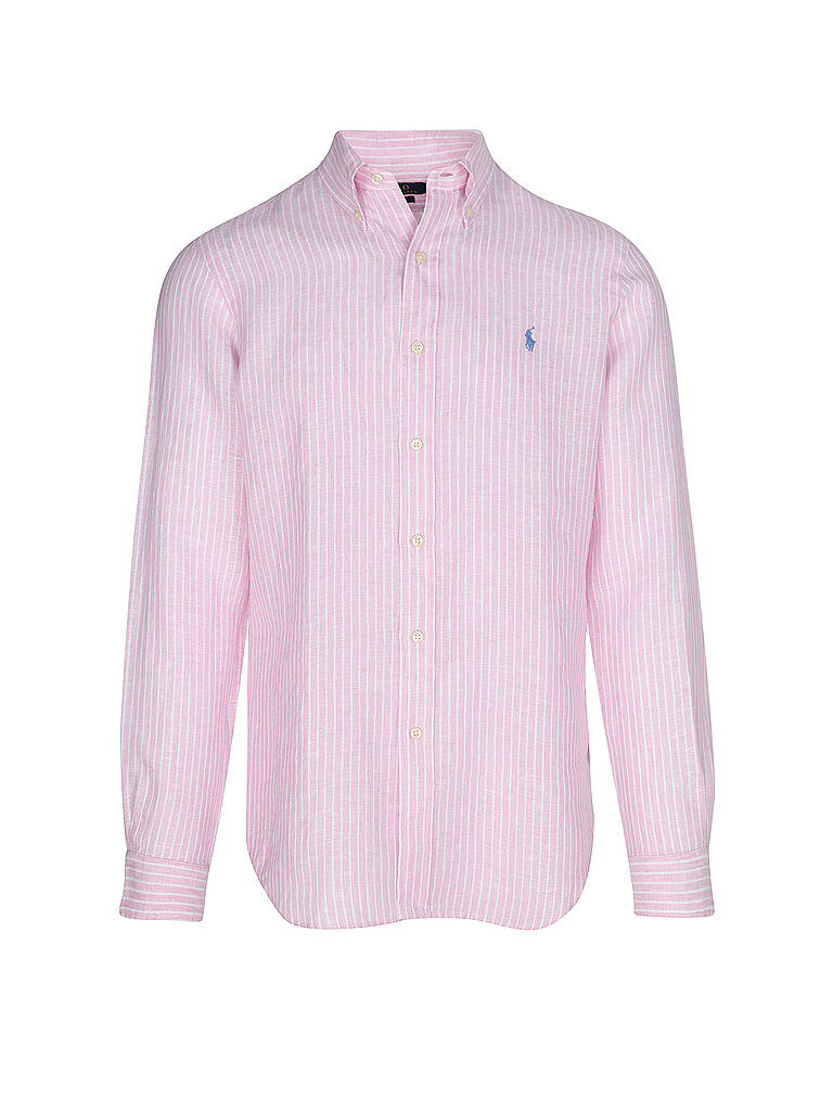 POLO RALPH LAUREN Leinenhemd Custom Fit rosa   S herren